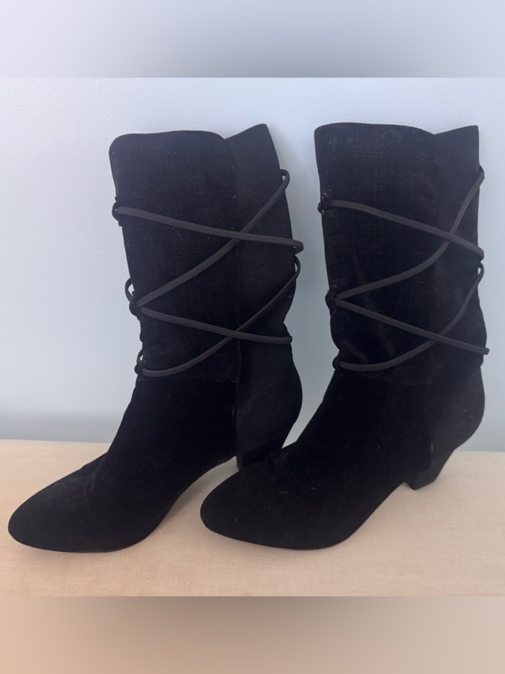 🍓6/$15🍓 Black Suede Mid-Calf Women's Boots